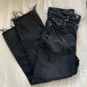 Zara black ankle jeans